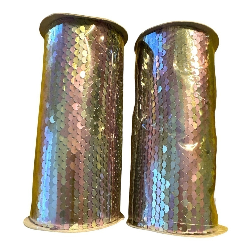 Merchant 41 Mermaid Sequin Trim Roll 2 One Yard Rolls Sealed